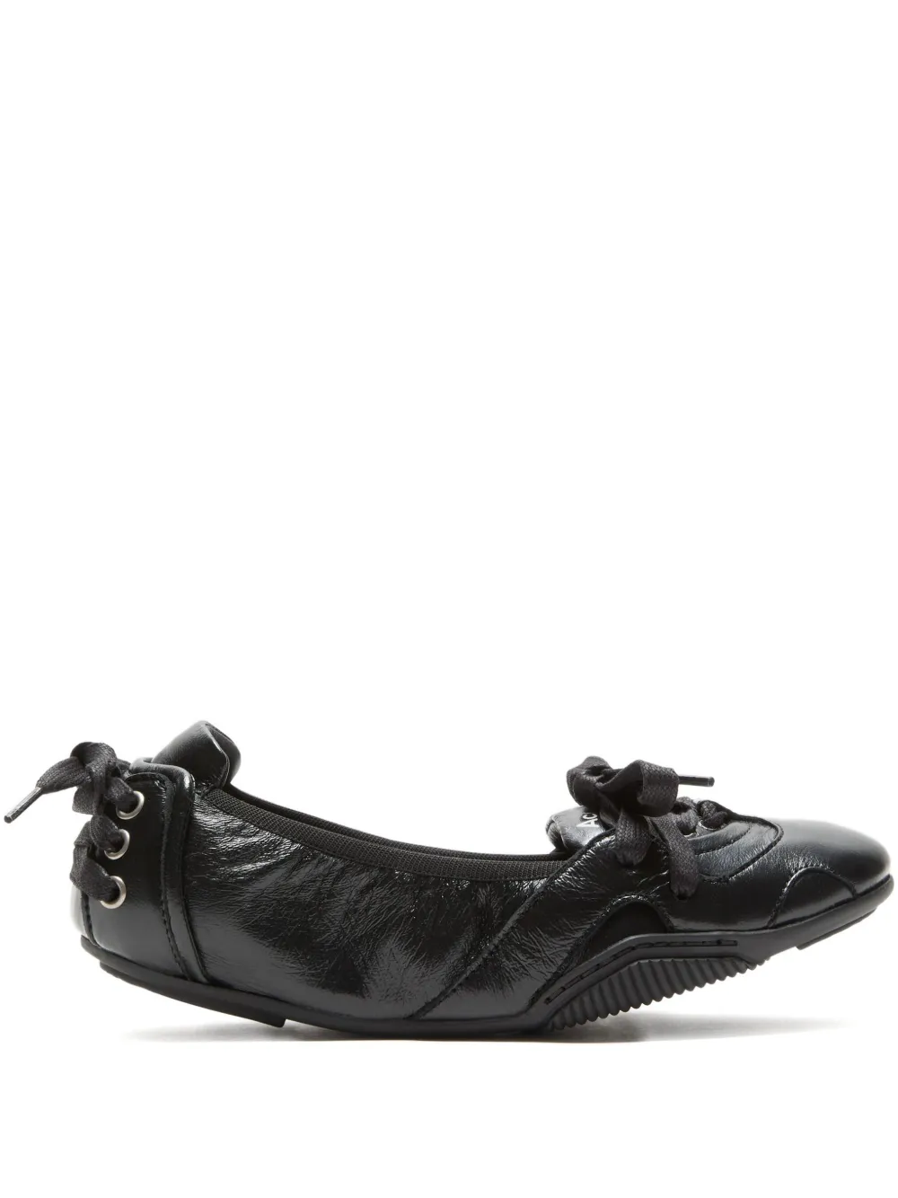 Acne Studios lace-up leather sneakers Black