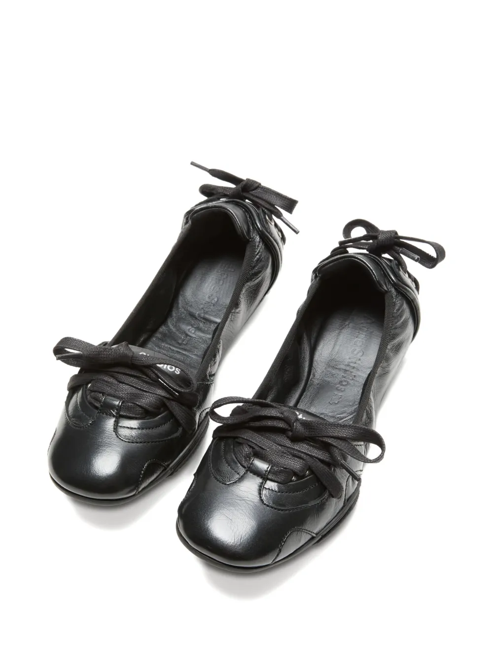 Acne Studios lace-up leather sneakers Black