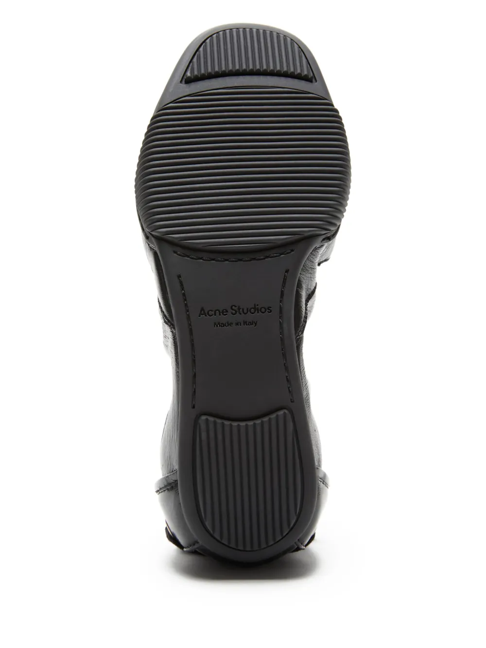 Acne Studios レースアップ レザースニーカー | ブラック | FARFETCH JP