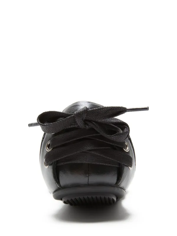 Acne Studios レースアップ レザースニーカー | ブラック | FARFETCH JP