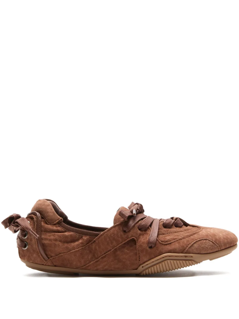 Acne Studios lace-up leather sneakers Brown