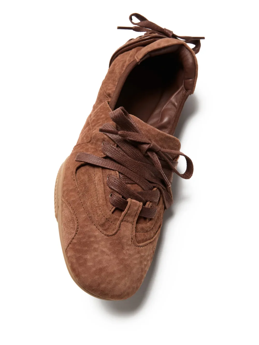 Acne Studios lace-up leather sneakers Brown