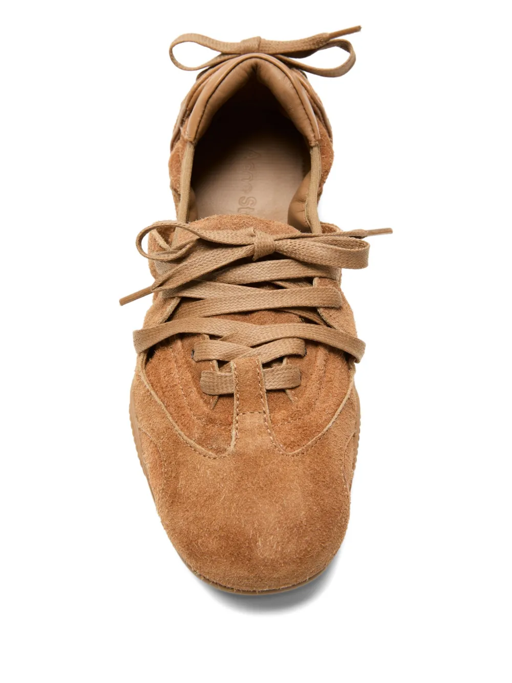 Acne Studios suede lace-up sneakers Brown