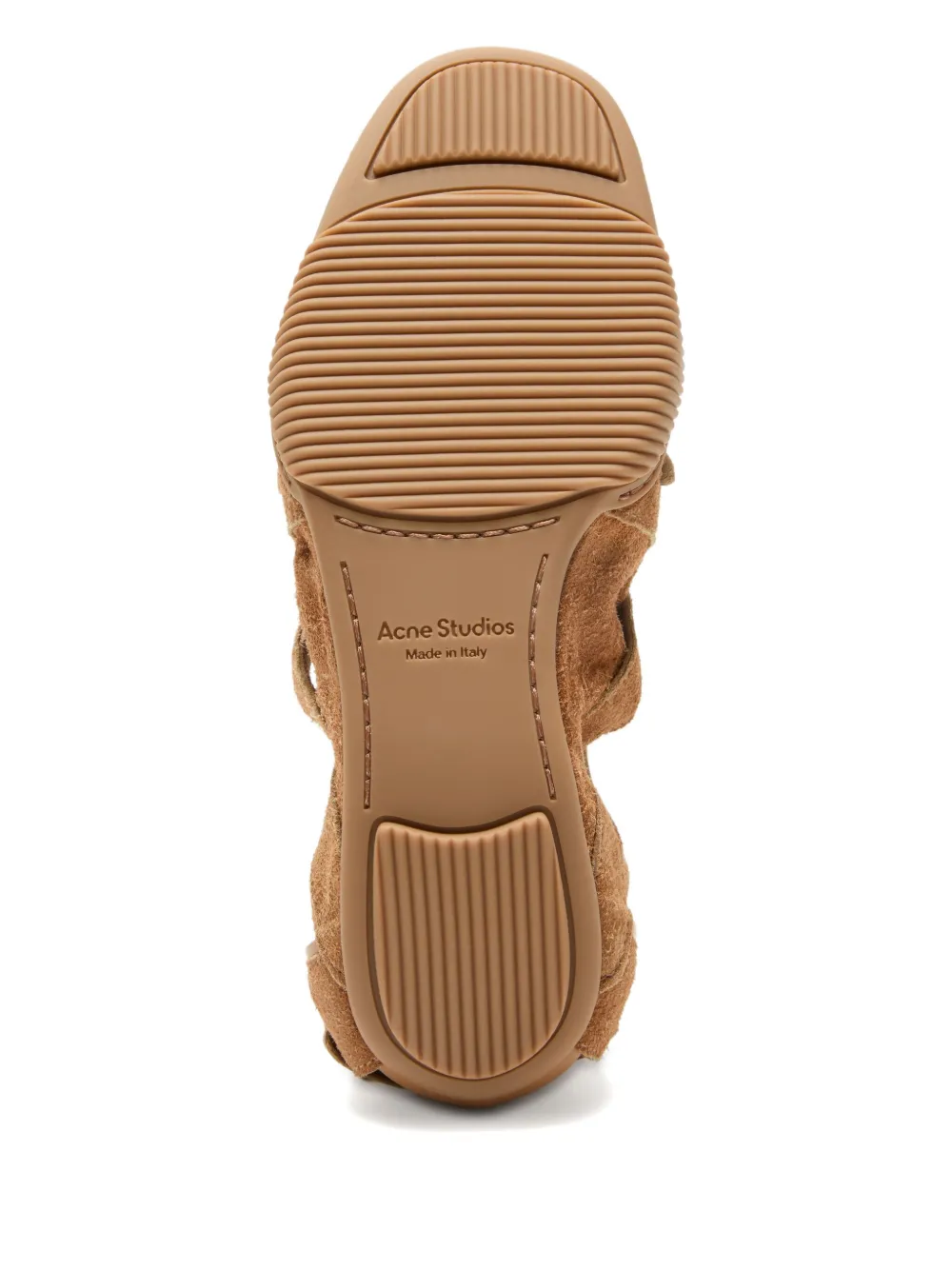 Acne Studios suede lace-up sneakers Brown