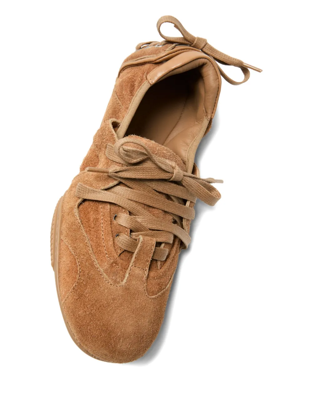 Acne Studios suede lace-up sneakers Brown