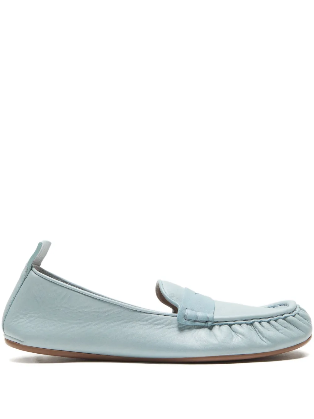 Acne Studios Ruched Loafers In Blue