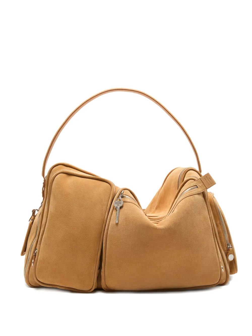 Acne Studios Camero Suede Shoulder Bag In Brown