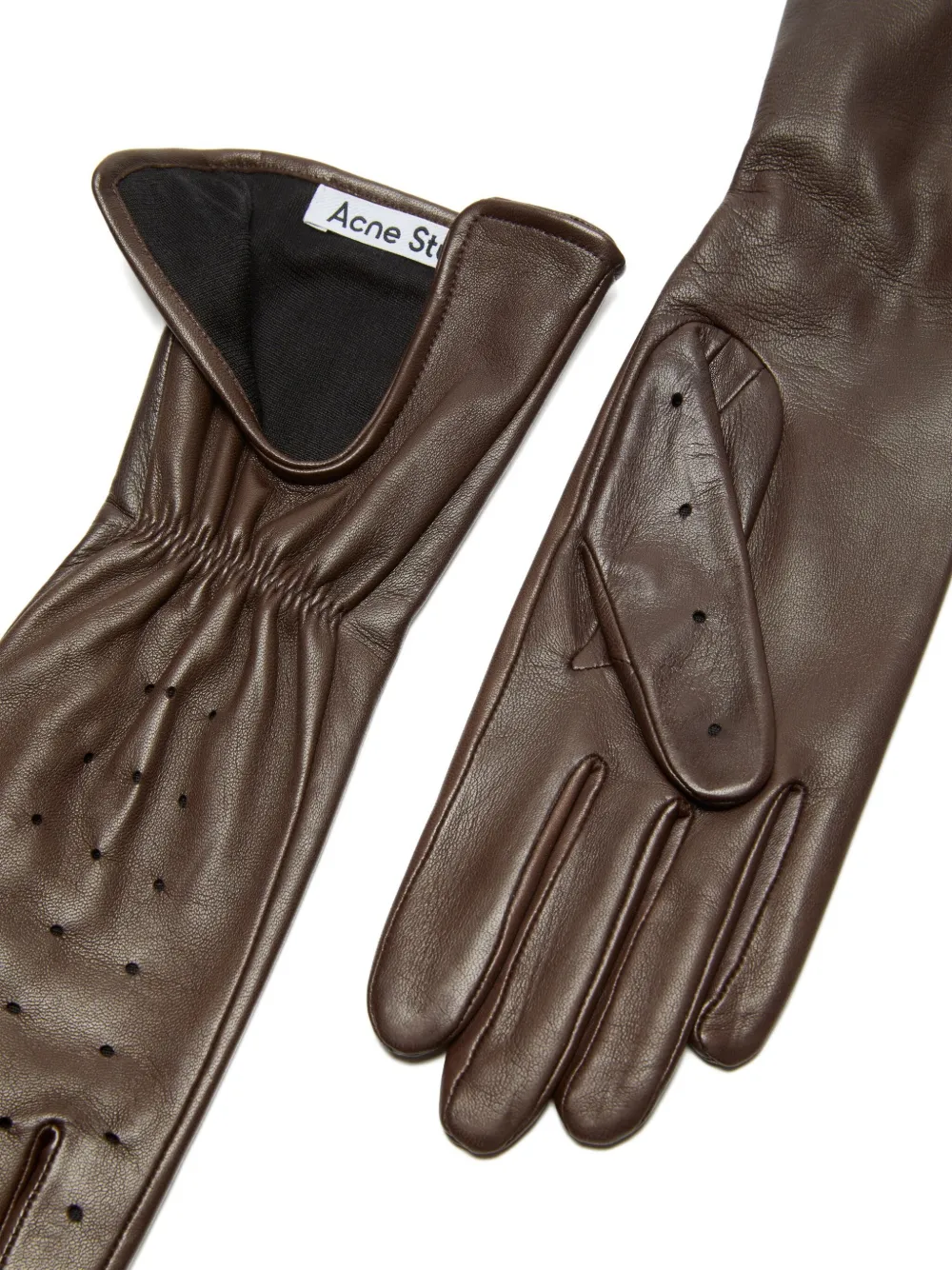 Acne Studios Leren handschoenen - Bruin