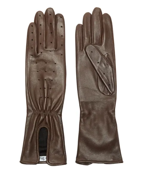 Acne Studios perforated-detail leather gloves