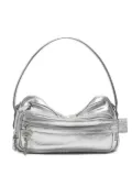 Acne Studios Camero Party metallic-finish shoulder bag - Silver