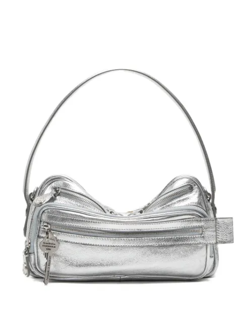 Acne Studios Camero Party metallic-finish shoulder bag