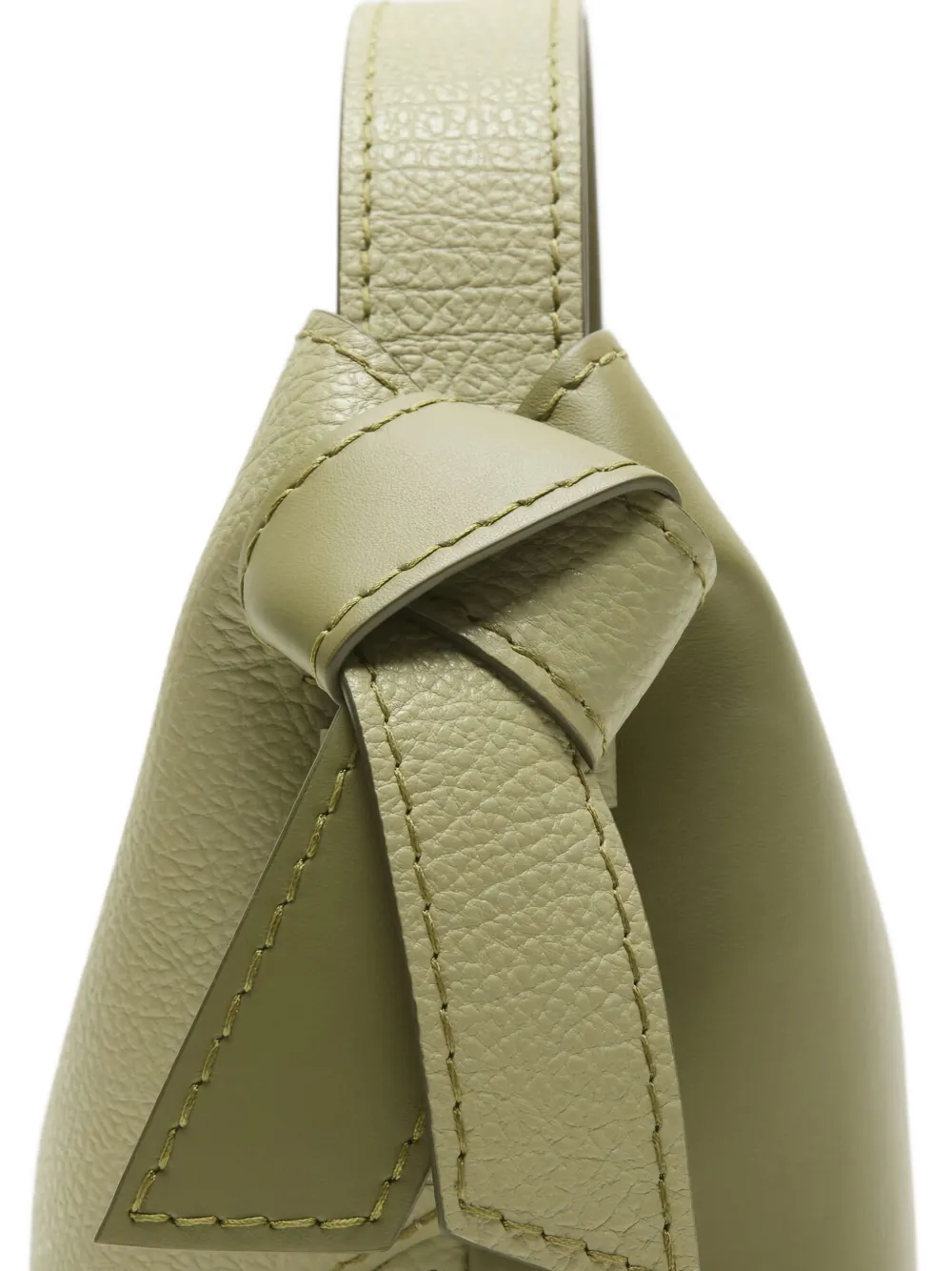 Acne Studios Musubi leren schoudertas Groen