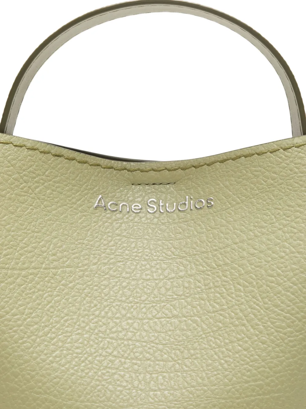 Acne Studios Musubi leren schoudertas Groen