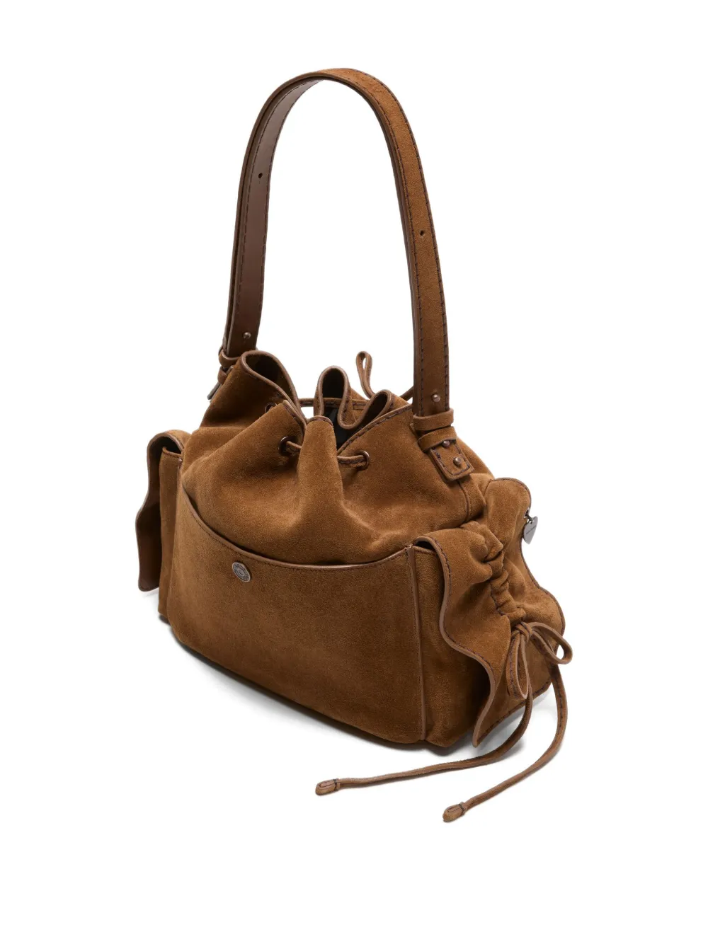 Acne Studios Multipocket Shoulder Bag In Brown