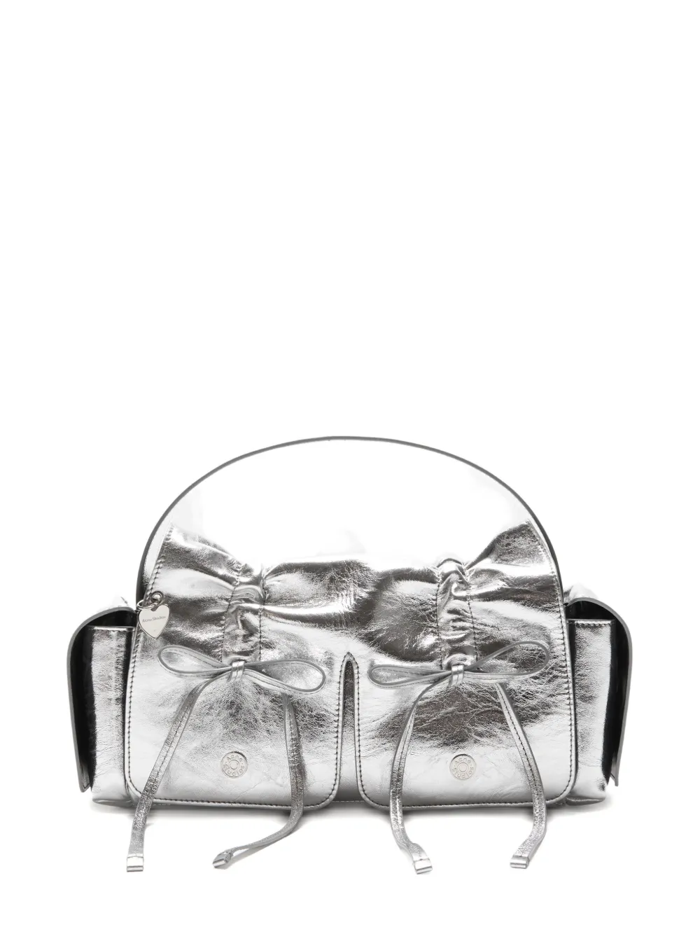Acne Studios Borsa tote con coulisse - Argento