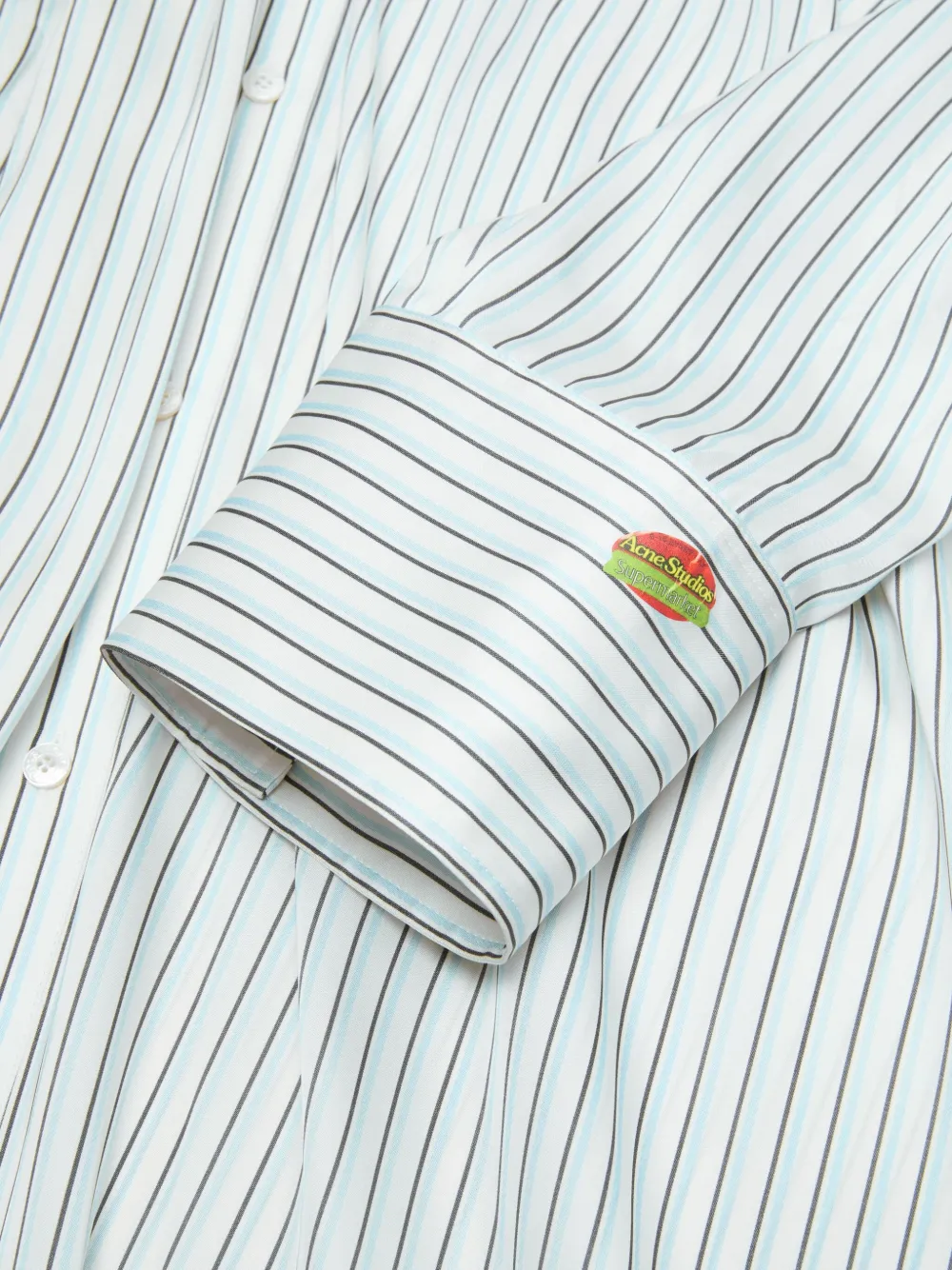 Acne Studios Gestreepte blousejurk Wit