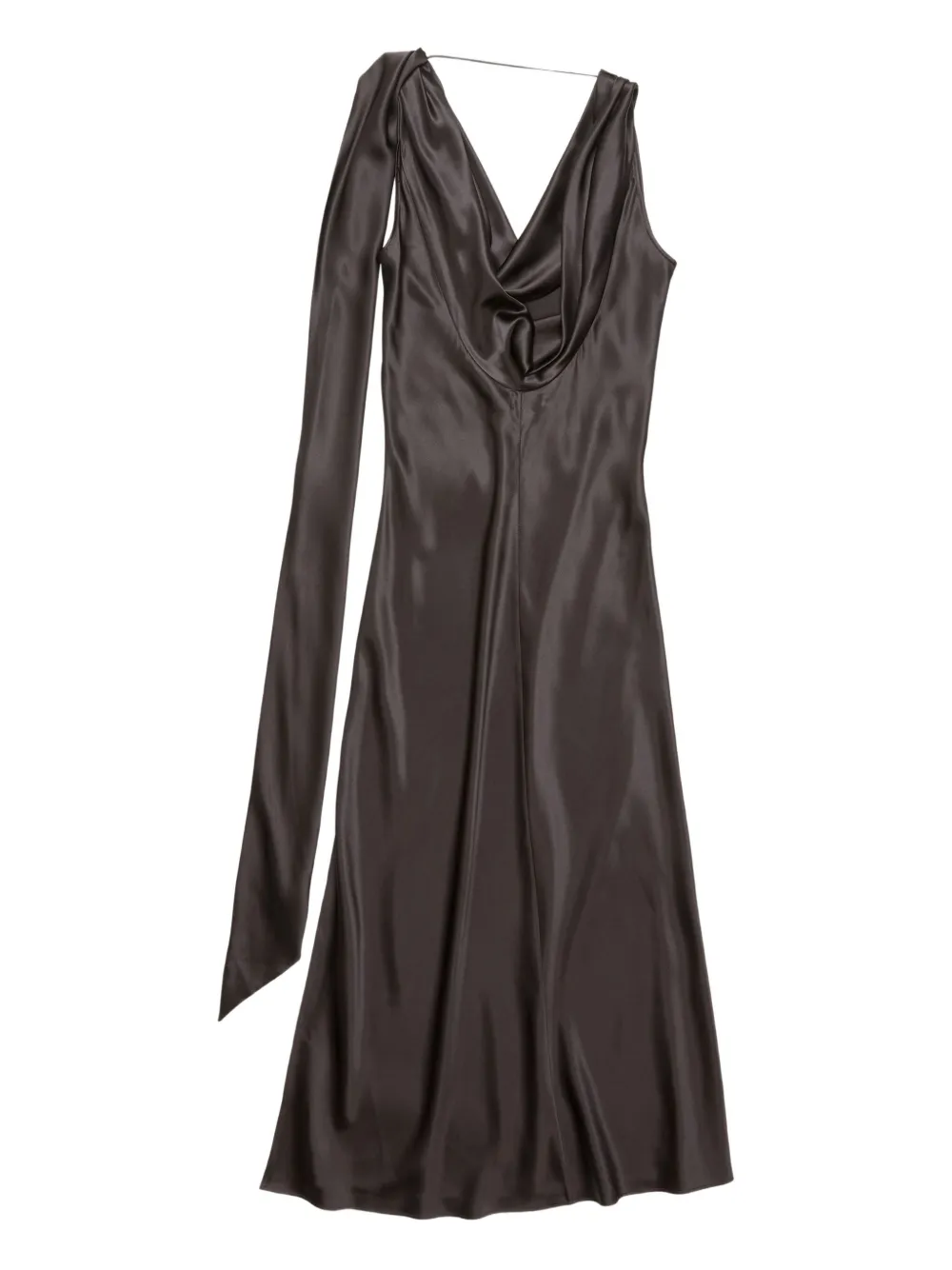 Acne Studios Midi-jurk met col Bruin