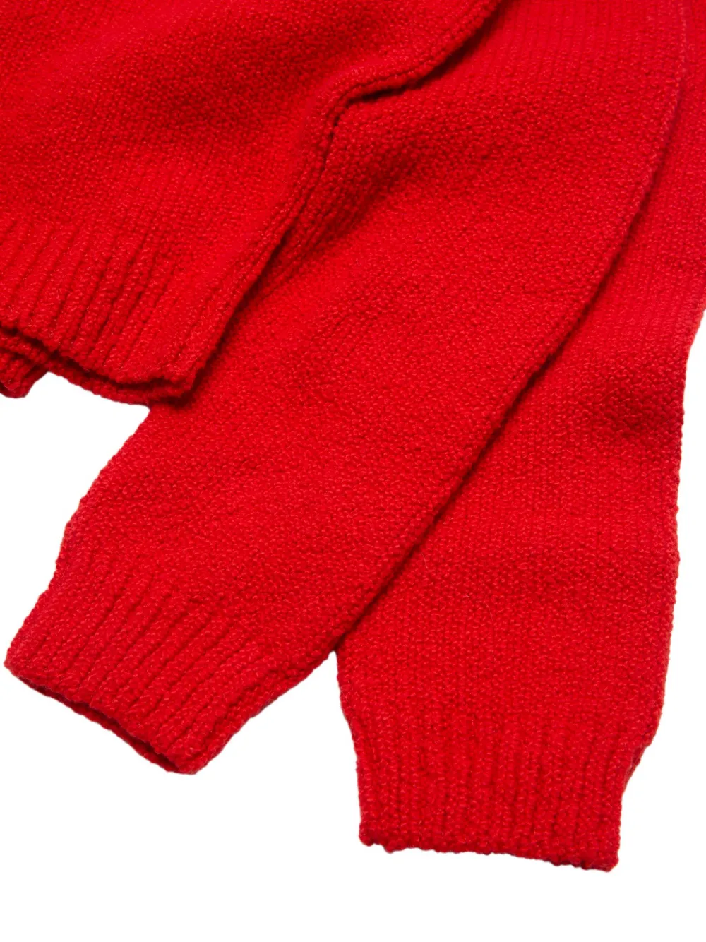 Acne Studios Trui met raglan mouwen en geborduurd hart Rood