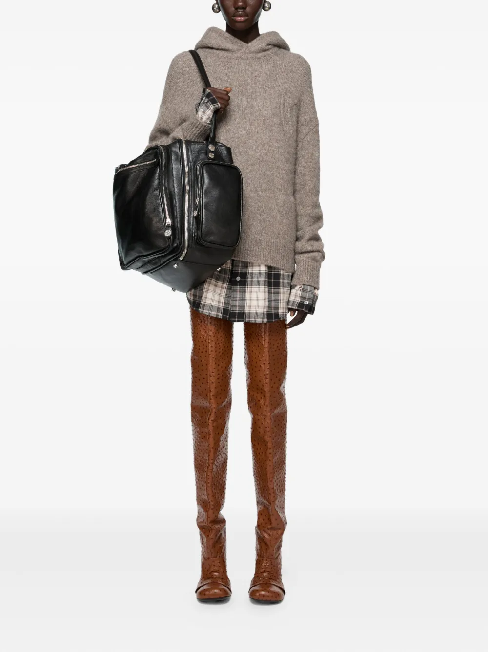 Acne Studios Gelaagde hoodie - Beige