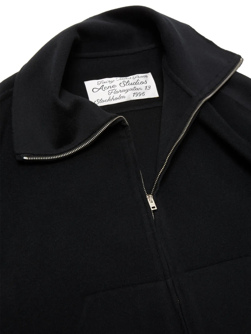 Acne Studios Wool Zip Jacket in Black, view 5