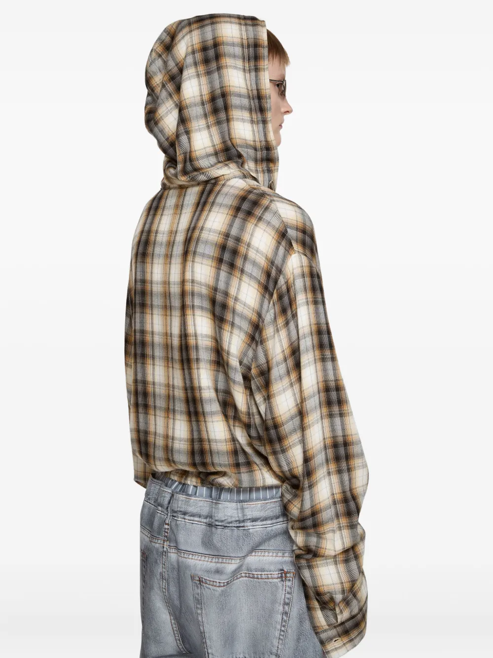 Acne Studios Geruit shirt Beige