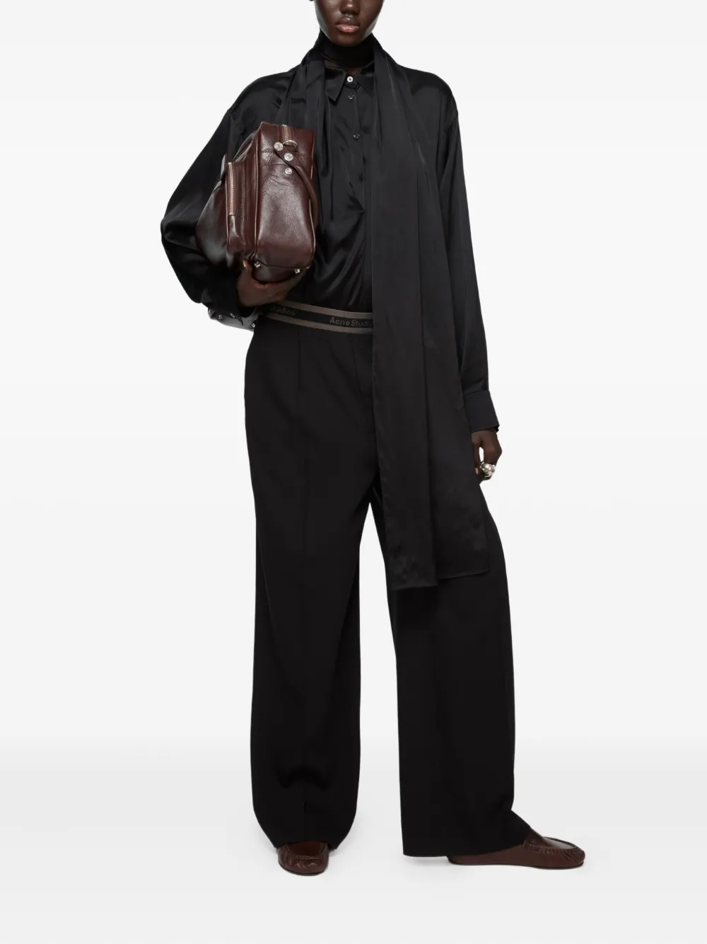 Acne Studios layered satin blouse | Blouses | Image 2