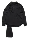 Acne Studios layered satin blouse - Black