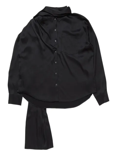 Acne Studios layered satin blouse