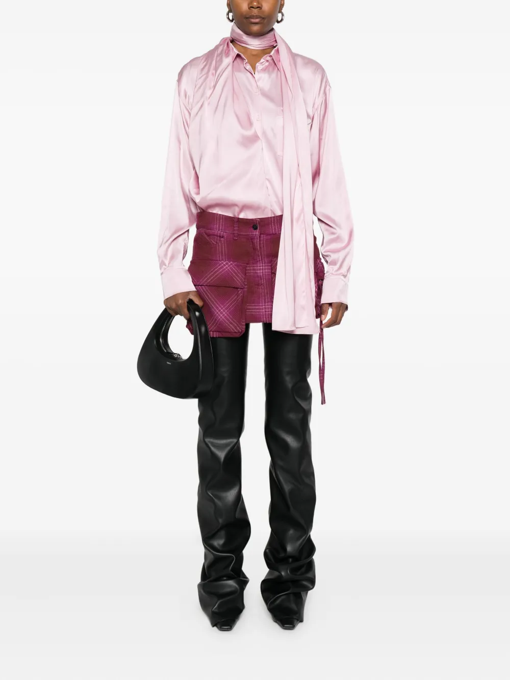 Acne Studios تنورة ضيقة بخطوط رفيعة | تنانير بينسل | Image 2
