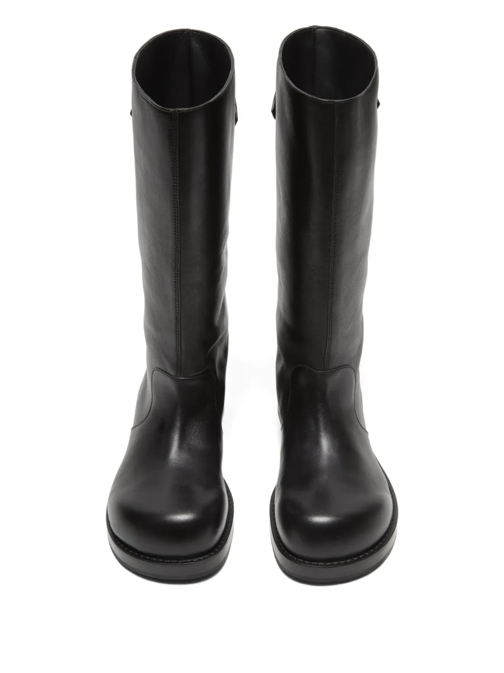 Acne Studios Knee Length Round Toe Beshay Boot In Black