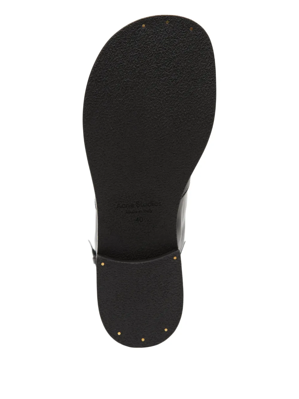 Acne Studios Knielaarzen met gespdetails Zwart