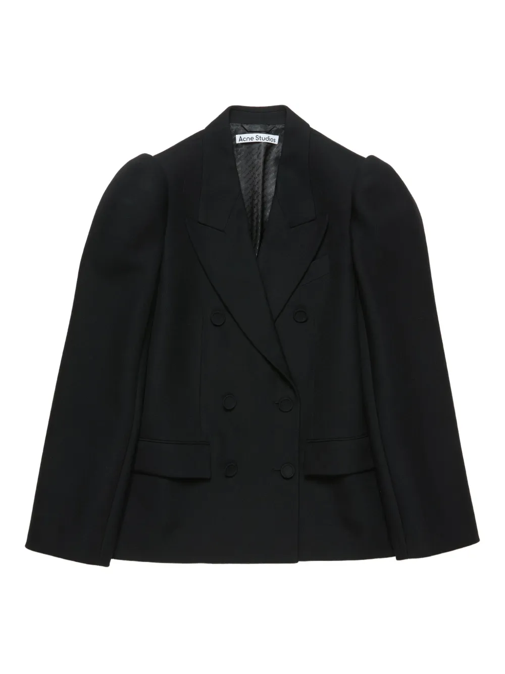 Acne Studios Blazer met dubbele rij knopen Zwart