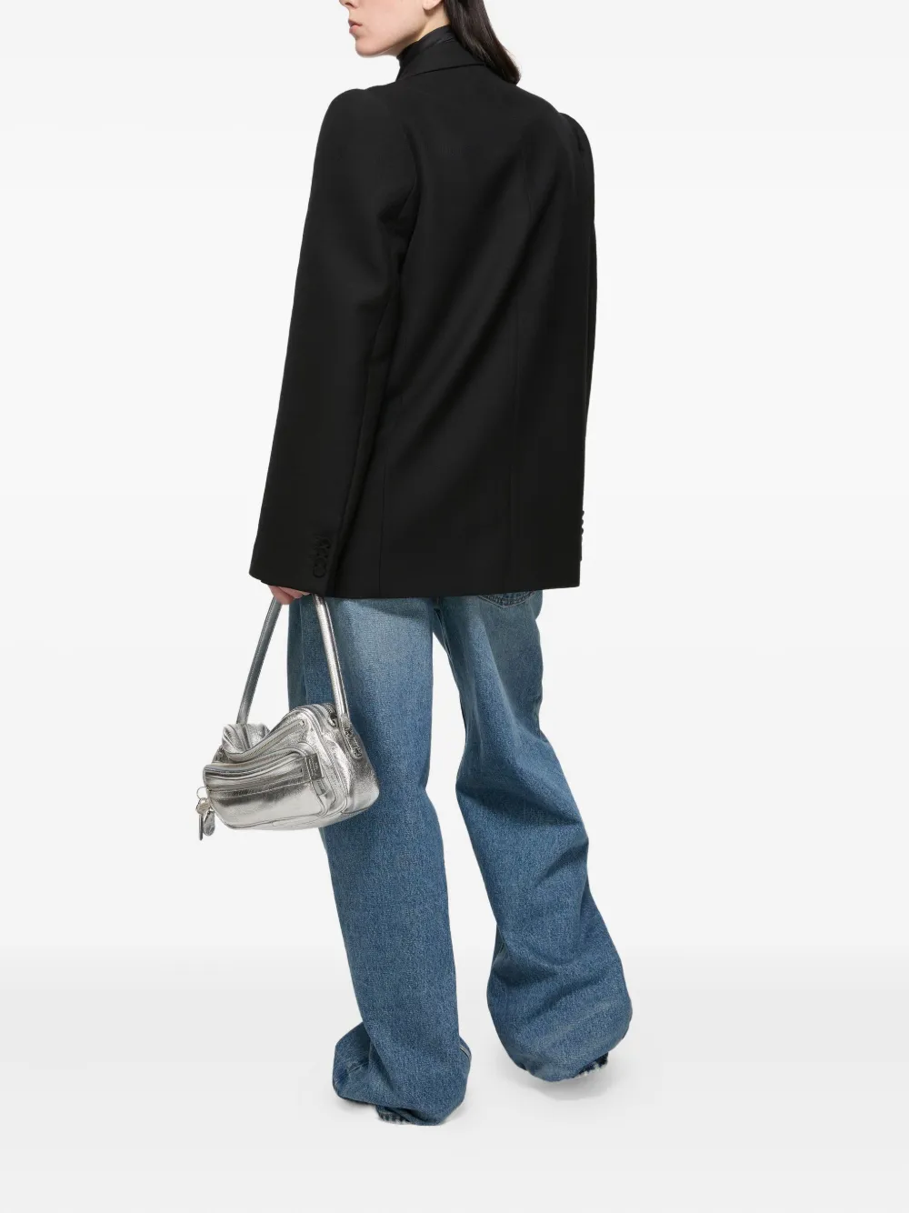 Acne Studios Blazer met dubbele rij knopen Zwart