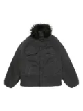 Acne Studios faux-fur collar jacket - Black