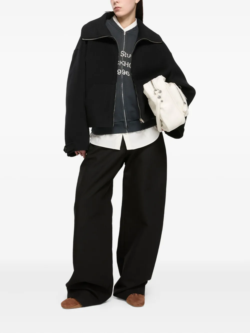 Acne Studios Jack met hoge hals Zwart