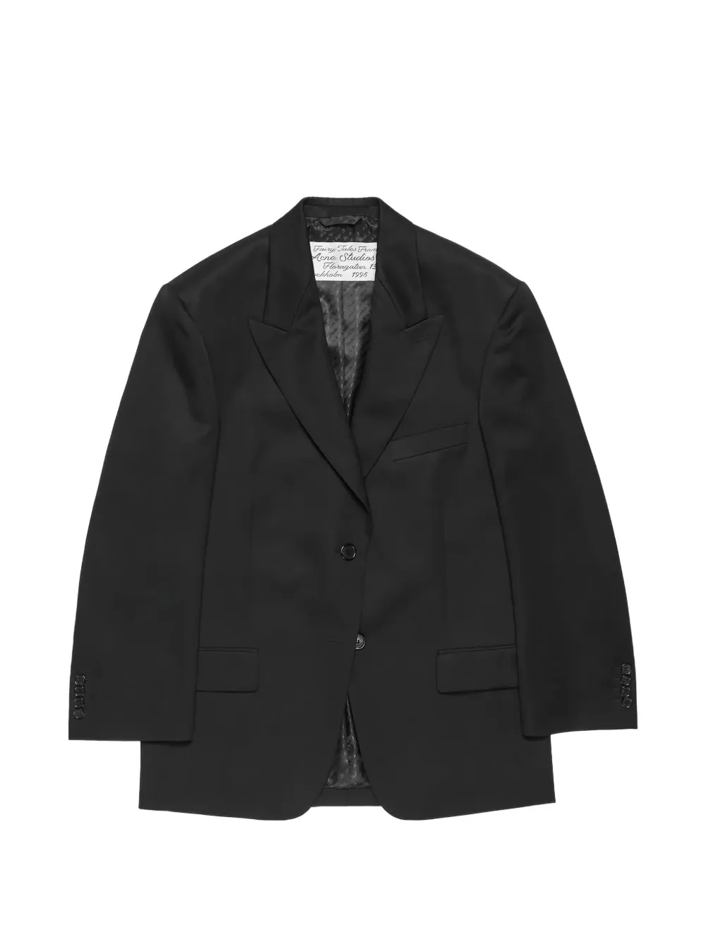 Acne Studios Giacca a collo alto con zip - Nero
