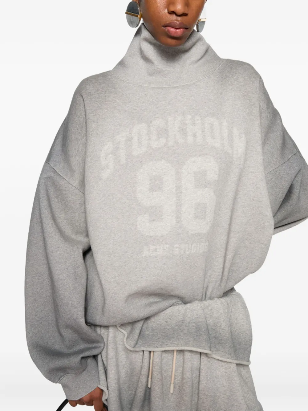Acne Studios high-neck sweatshirt Grijs