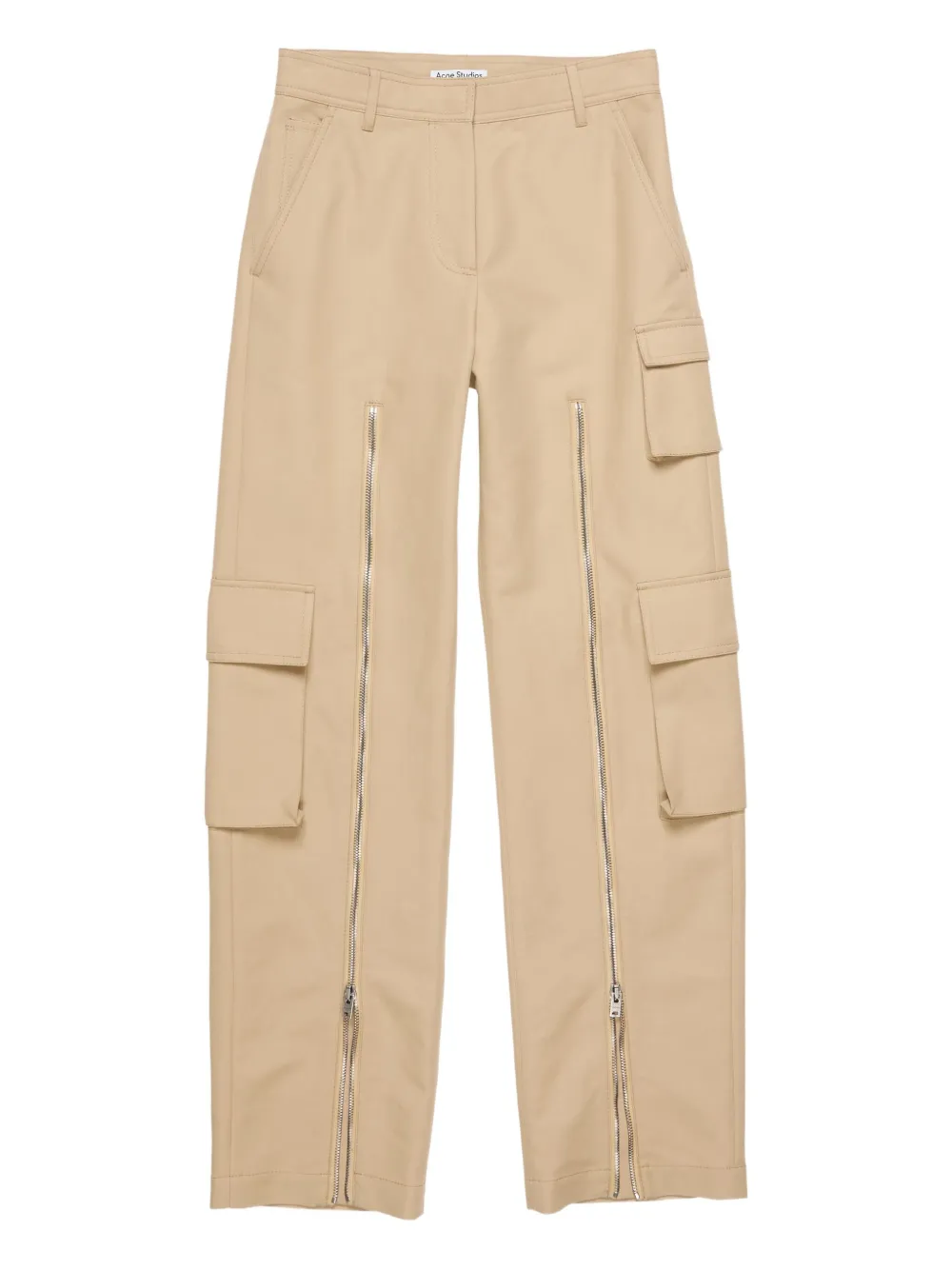 Acne Studios Cargo broek met rits Beige