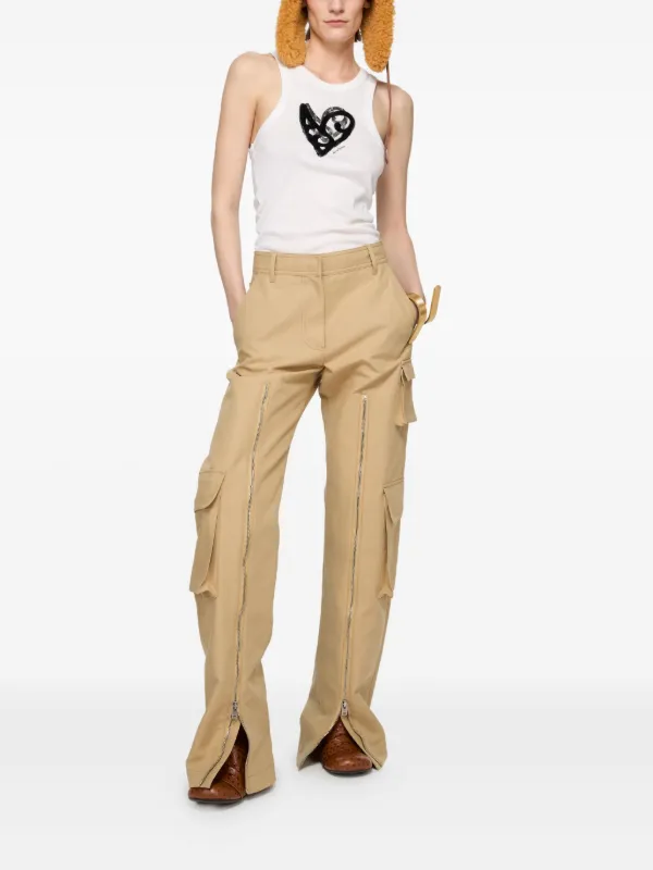 Acne Studios ジップ カーゴパンツ | ニュートラル | FARFETCH JP