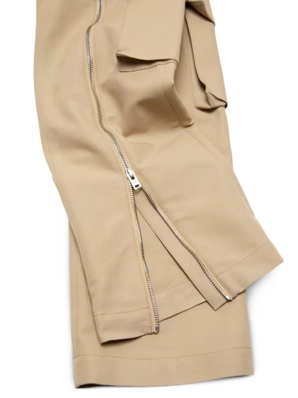 Acne Studios zip-detail Cargo Trousers | Neutrals | FARFETCH UK