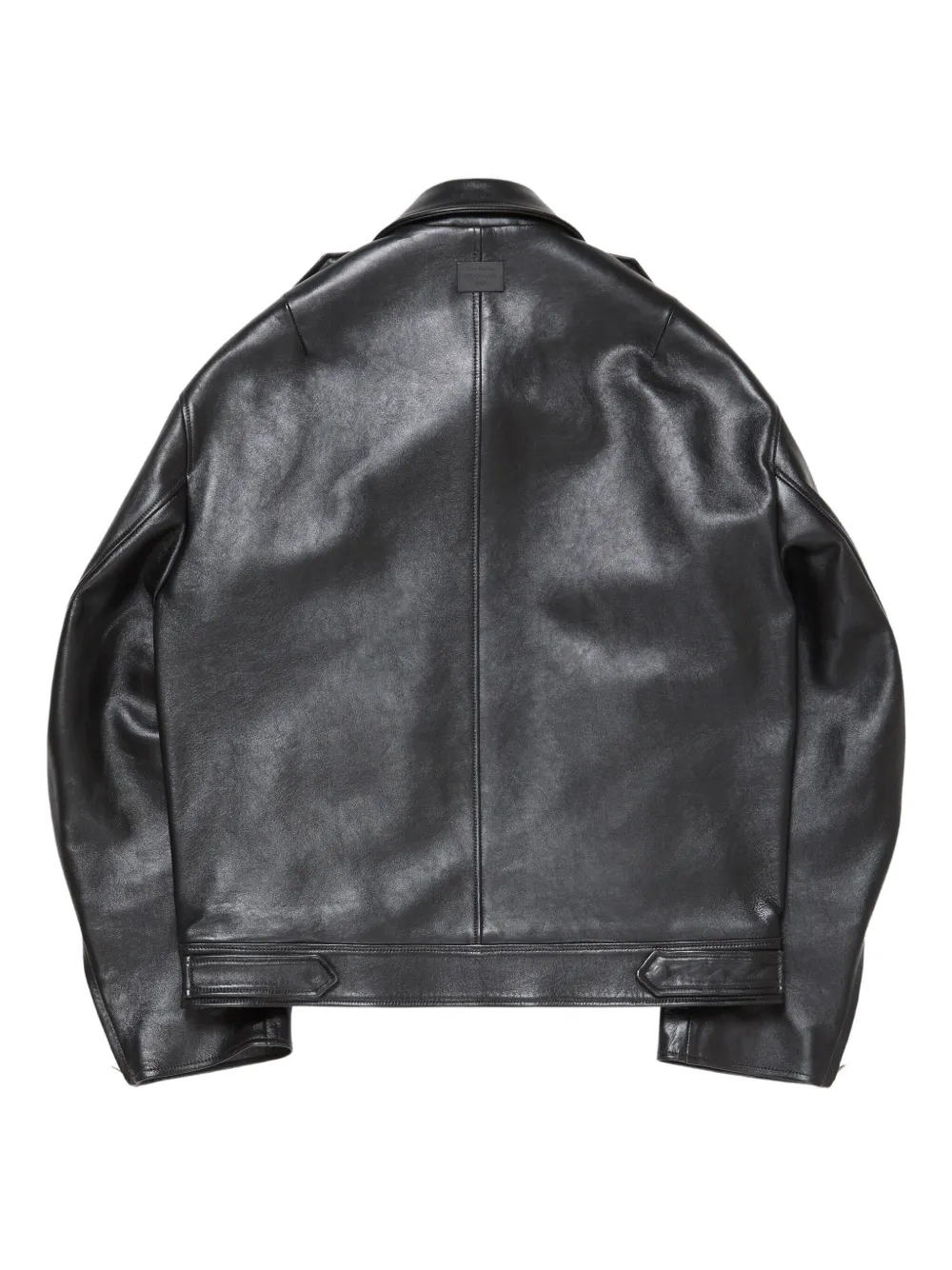 Acne Studios belted leather jacket Zwart