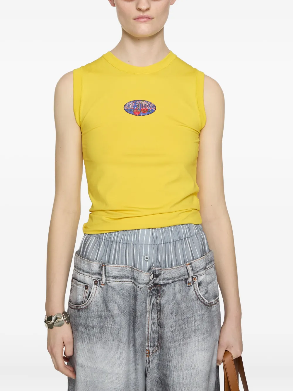 Acne Studios Jersey top Geel