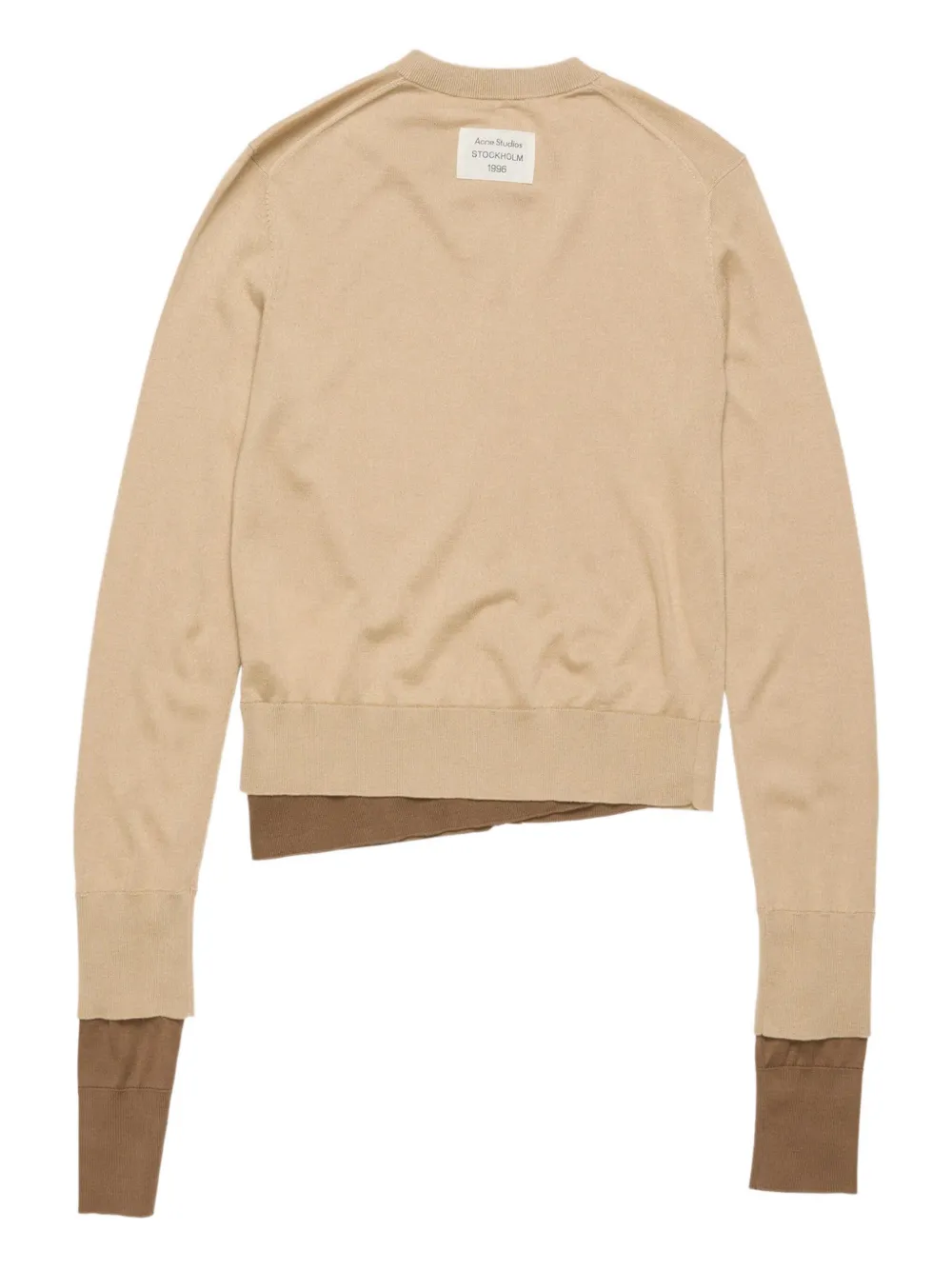 Acne Studios layered cardigan Bruin