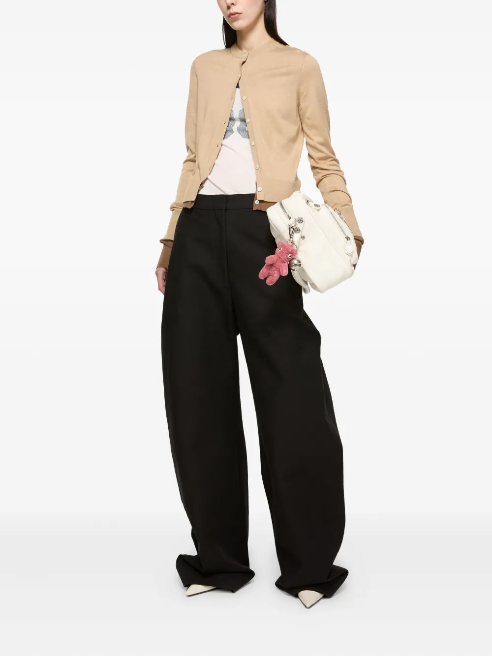 Acne Studios layered cardigan Bruin