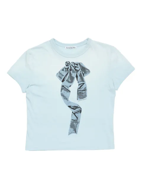 Acne Studios ribbon-print T-shirt