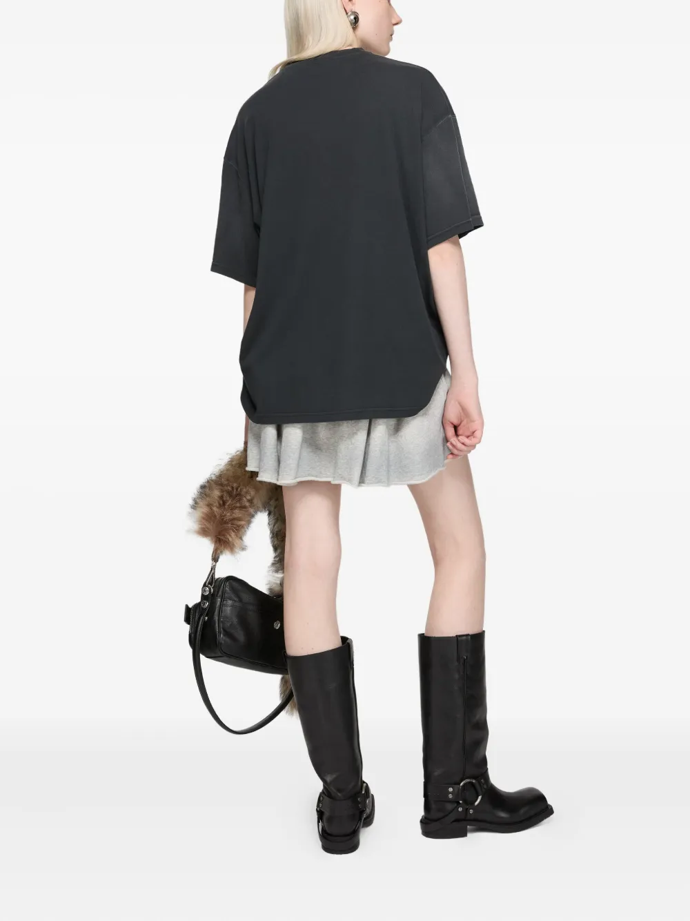 Acne Studios T-shirt met print Zwart