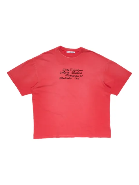 Acne Studios lettering-detail cotton T-shirt