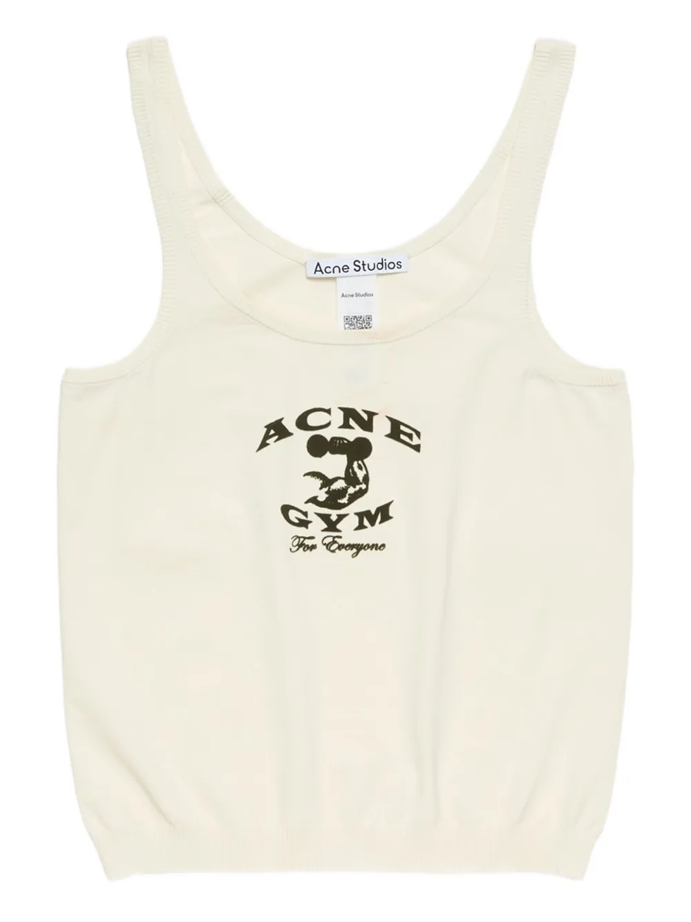 Acne Studios gym-print tank top | Neutrals | Image 1