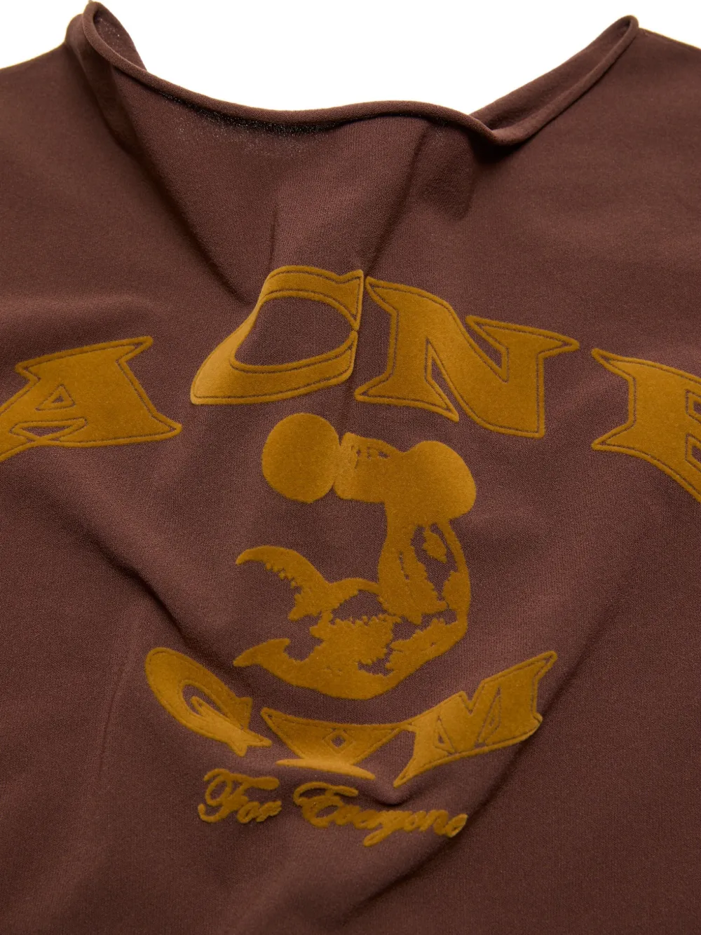 Acne Studios Gym-print Sweater In Brown