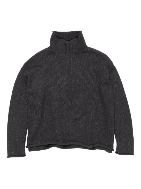Acne Studios embroidered-logo high-neck sweater
